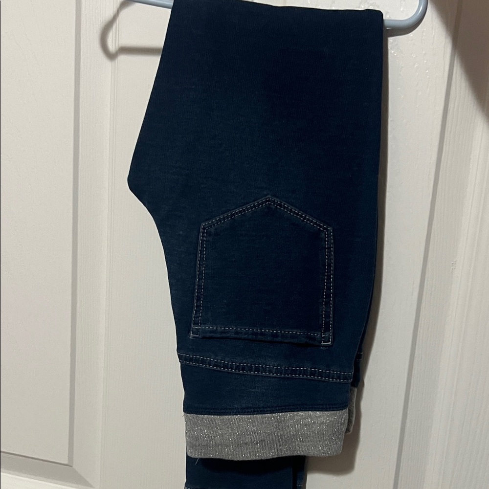 SO Kids Dark Blue Jeans with Gray Cuffs